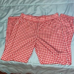 Dip pajama pants kid’s Medium orange and white.